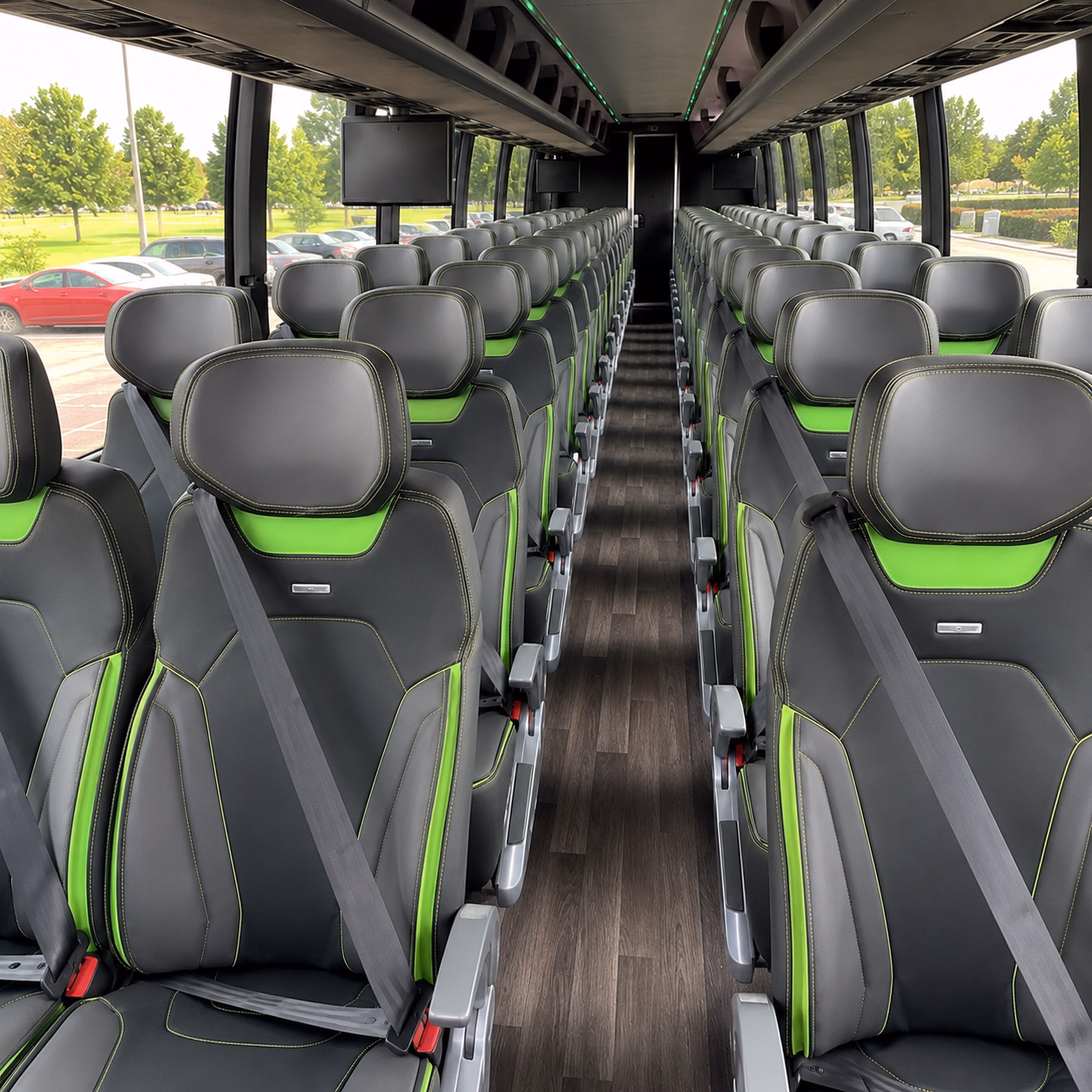 tustin charter bus interior