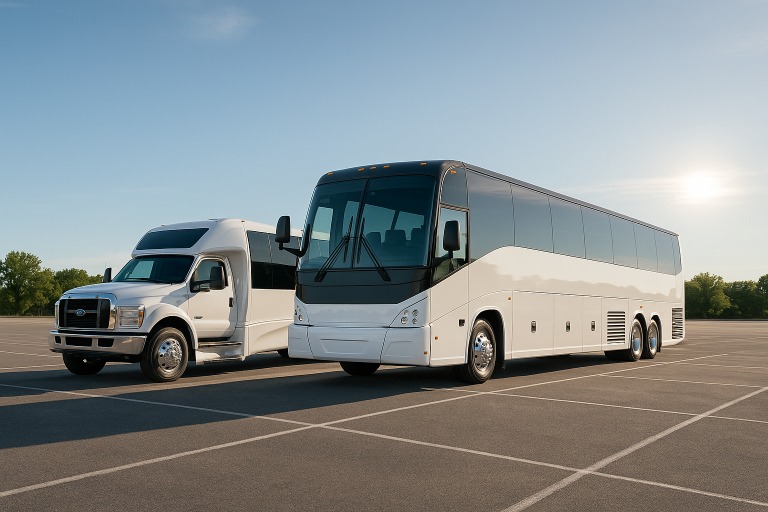 Charter Bus in Tustin